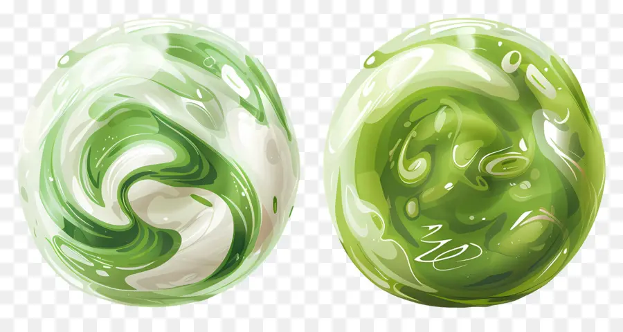 Bonbons à La Menthe Poivrée，Bonbons Tourbillonnants Verts PNG