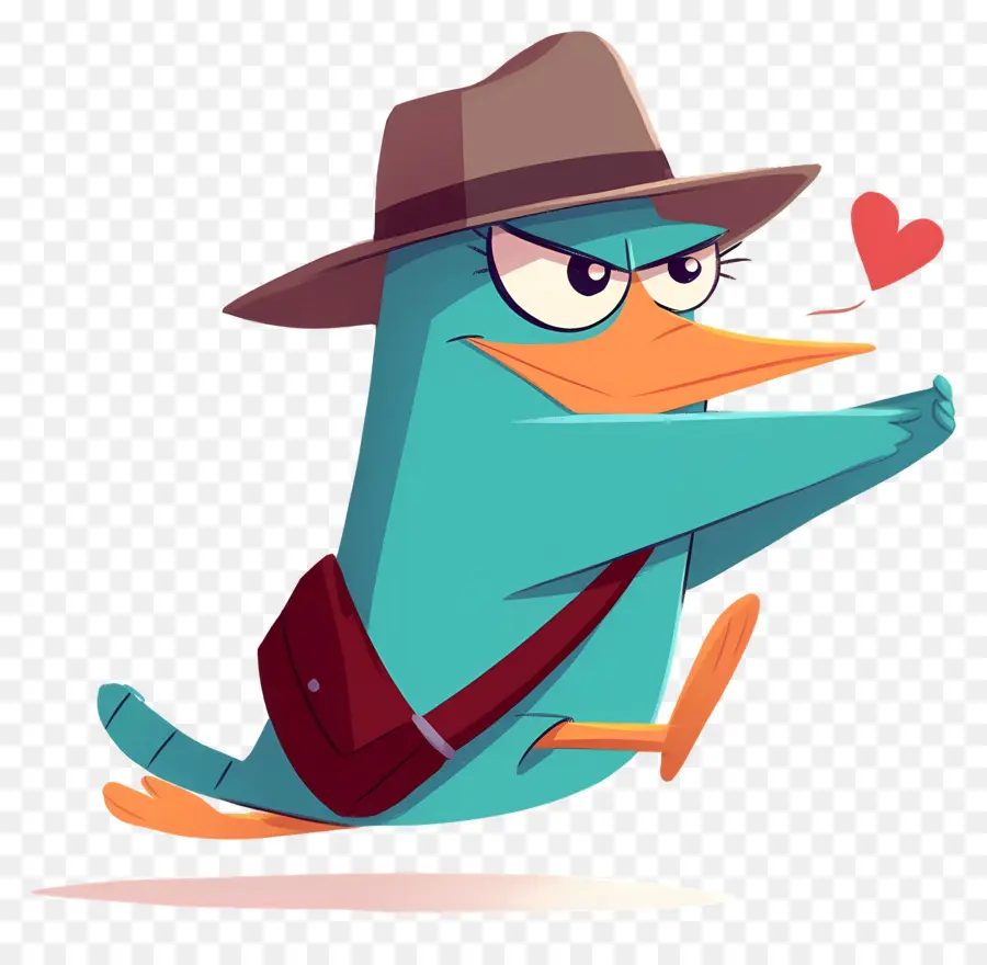 Perry L'ornithorynque，Ornithorynque De Dessin Animé PNG