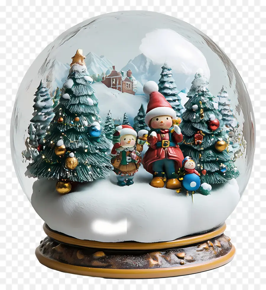 Noël，Boule à Neige De Noël PNG