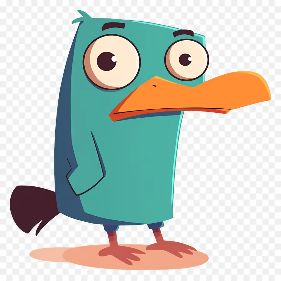 Perry L'ornithorynque，Oiseau De Dessin Animé PNG