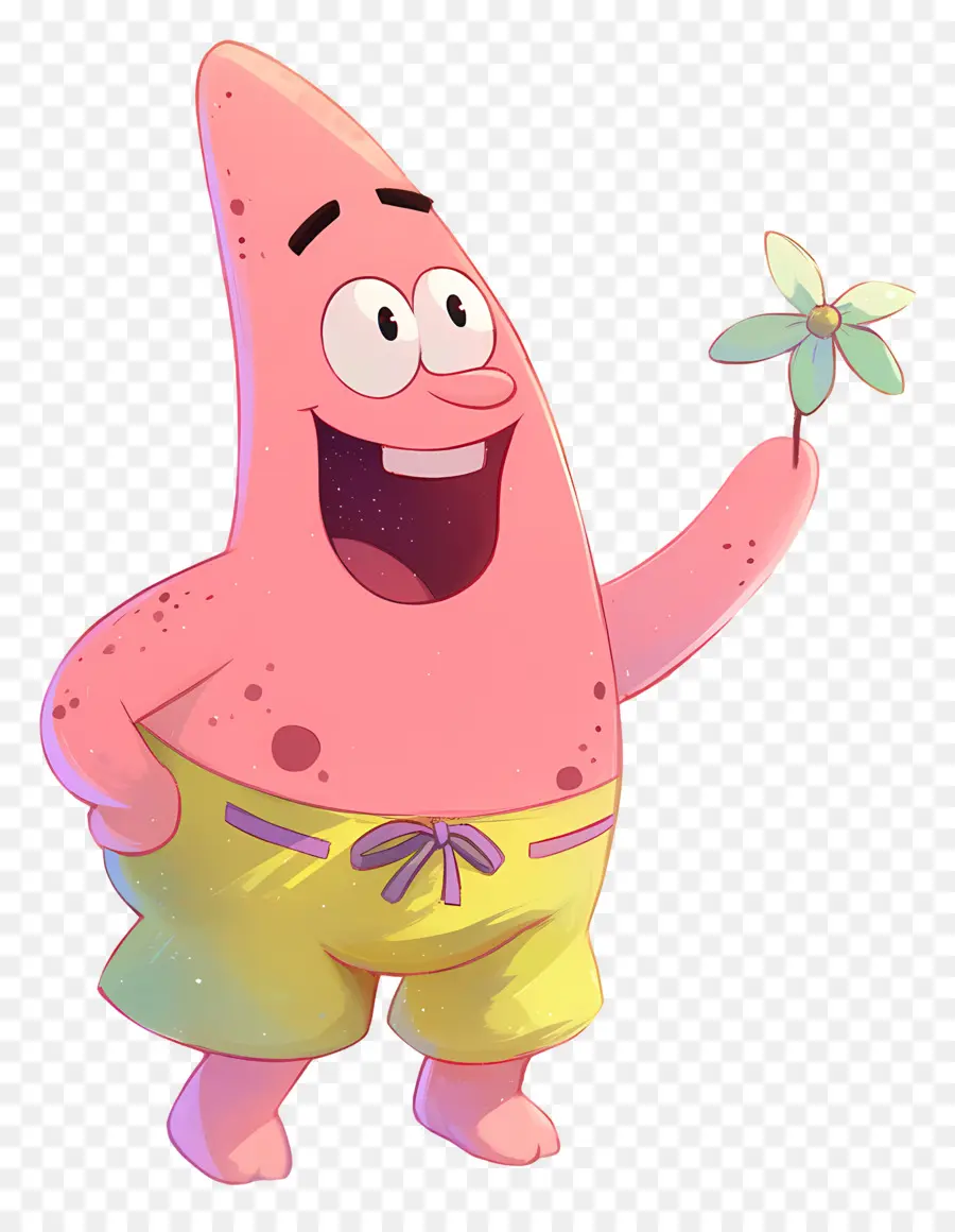 Patrick Étoile，Caractère étoile De Mer Rose PNG