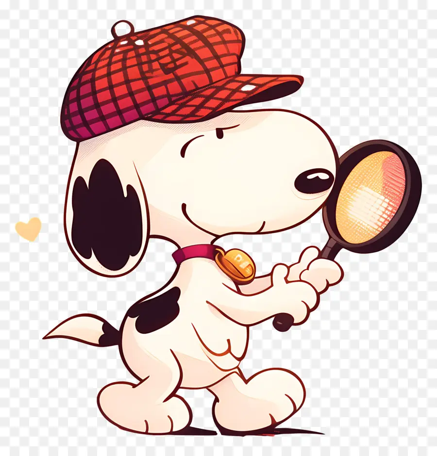 J'adore Snoopy，Chien Avec Loupe PNG