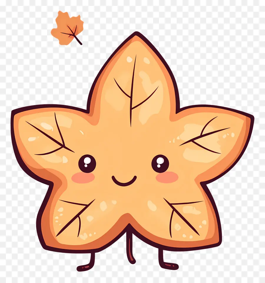 Étoile Animée，Feuille Mignonne PNG