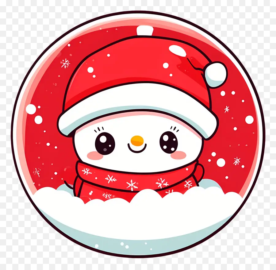 Noël，Bonhomme De Neige Mignon PNG