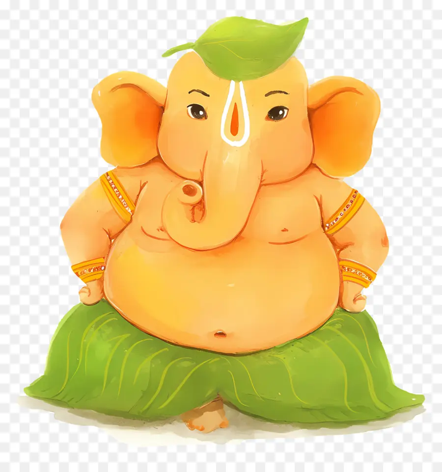 Ganesh Chaturthi，Feuille De Ganesha PNG