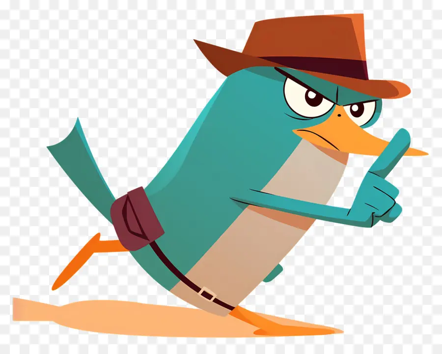 Perry L'ornithorynque，Ornithorynque De Dessin Animé PNG