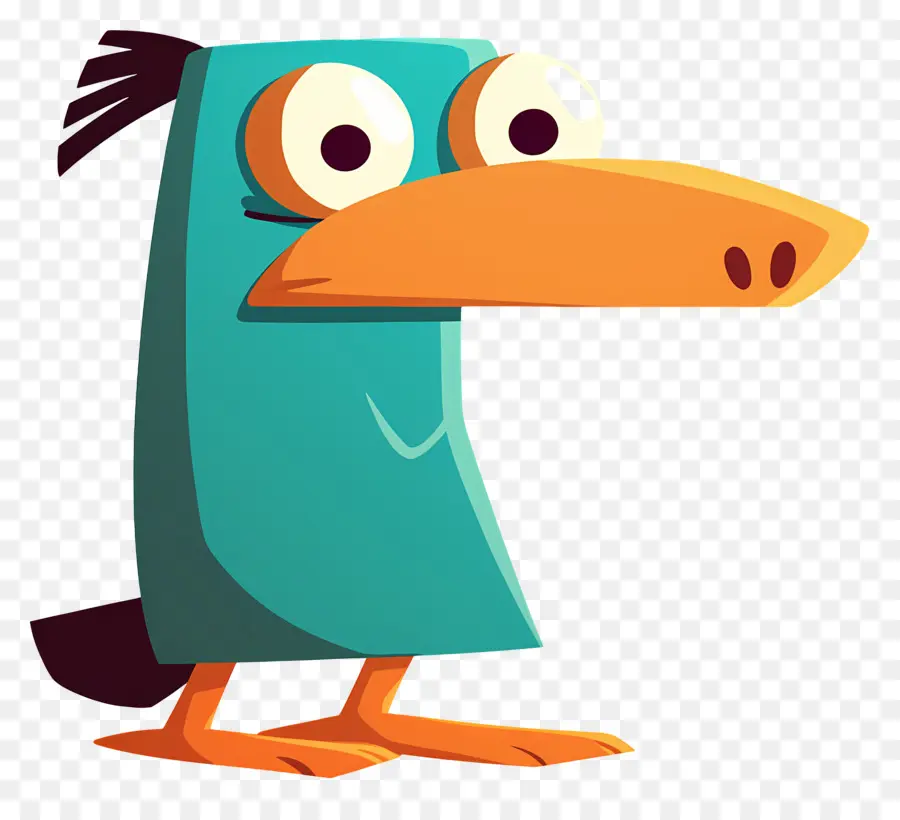 Perry L'ornithorynque，Oiseau De Dessin Animé PNG