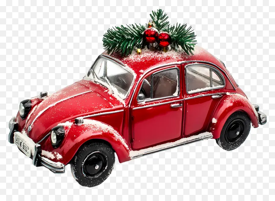 Voiture De Noël，Voiture De Noël Décorée PNG