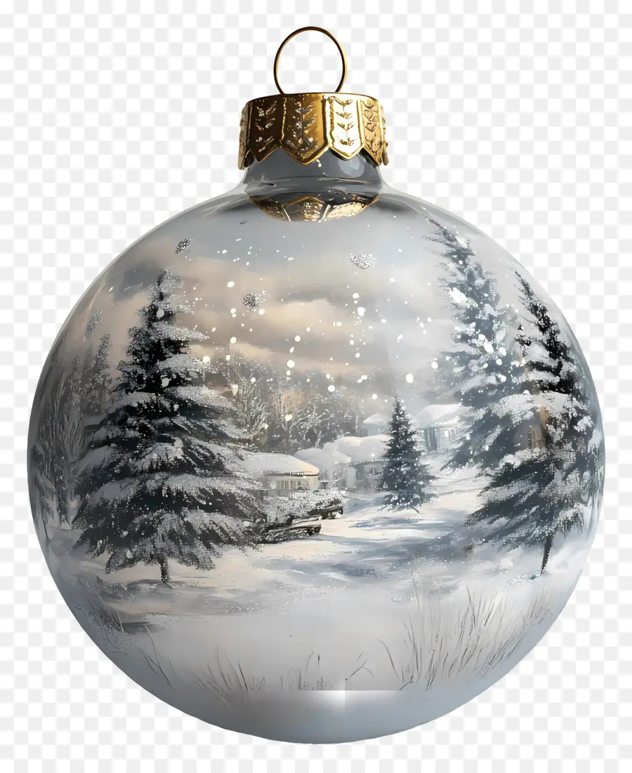 Noël，Sapin De Noël Avec De La Neige PNG