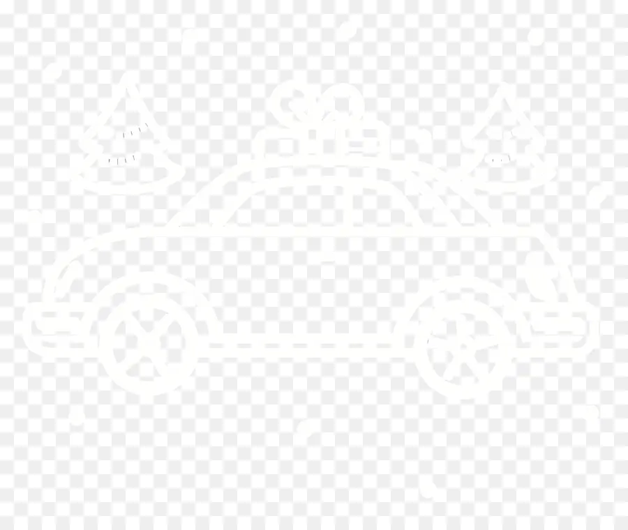 Voiture De Noël，Voiture Invisible PNG