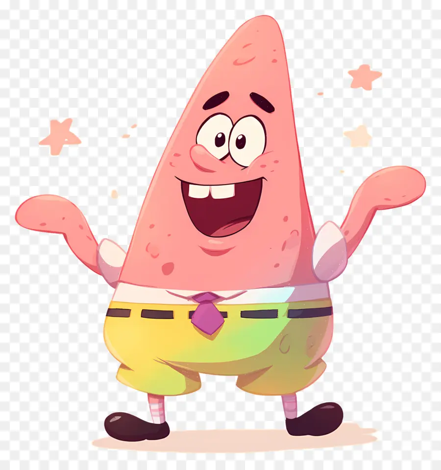 Patrick Étoile，Caractère étoile De Mer Rose PNG