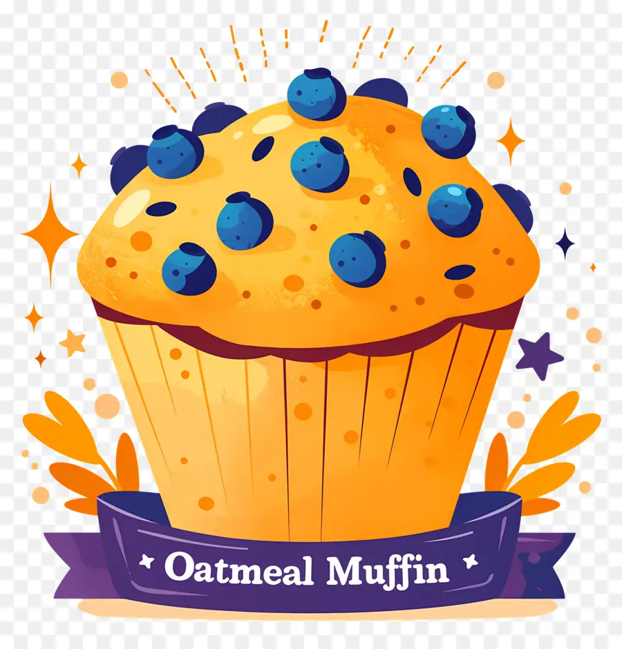 Journée Nationale Des Muffins à L'avoine，Muffin Aux Flocons D'avoine PNG