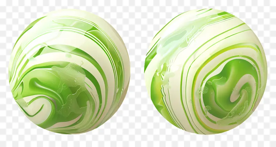 Bonbons à La Menthe Poivrée，Bonbons Tourbillonnants Verts PNG