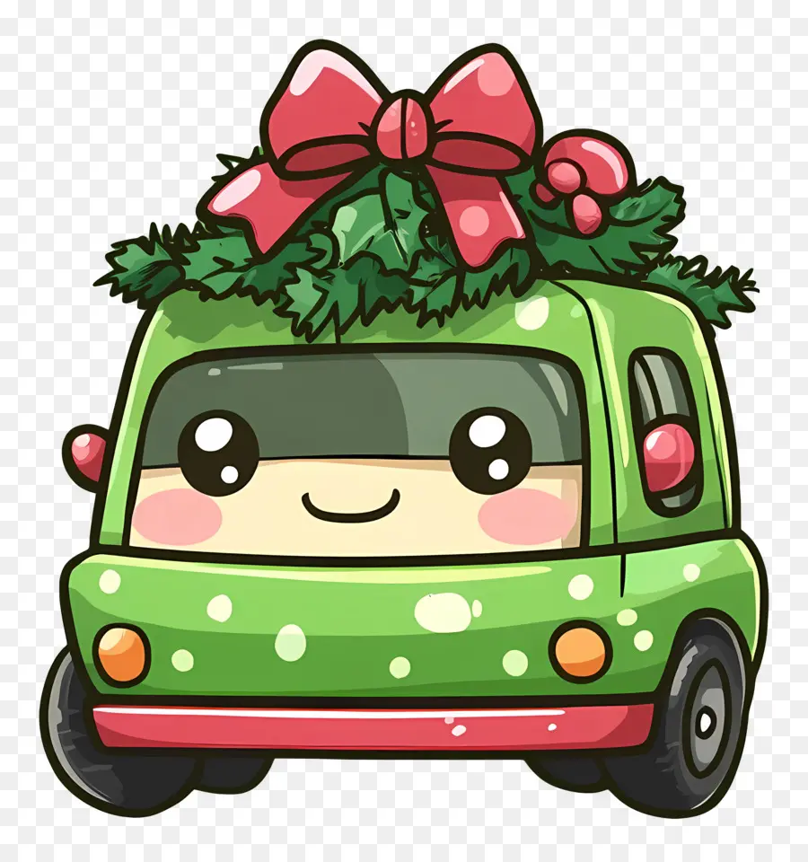 Voiture De Noël，Voiture Mignonne PNG