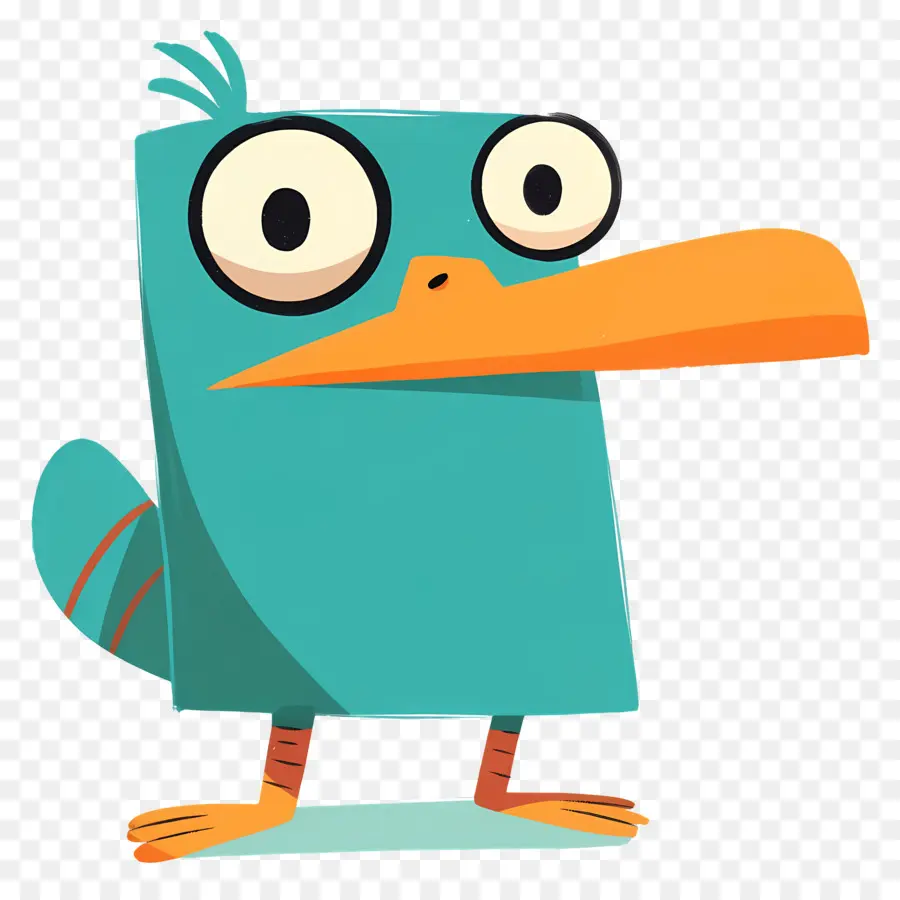 Perry L'ornithorynque，Oiseau De Dessin Animé PNG