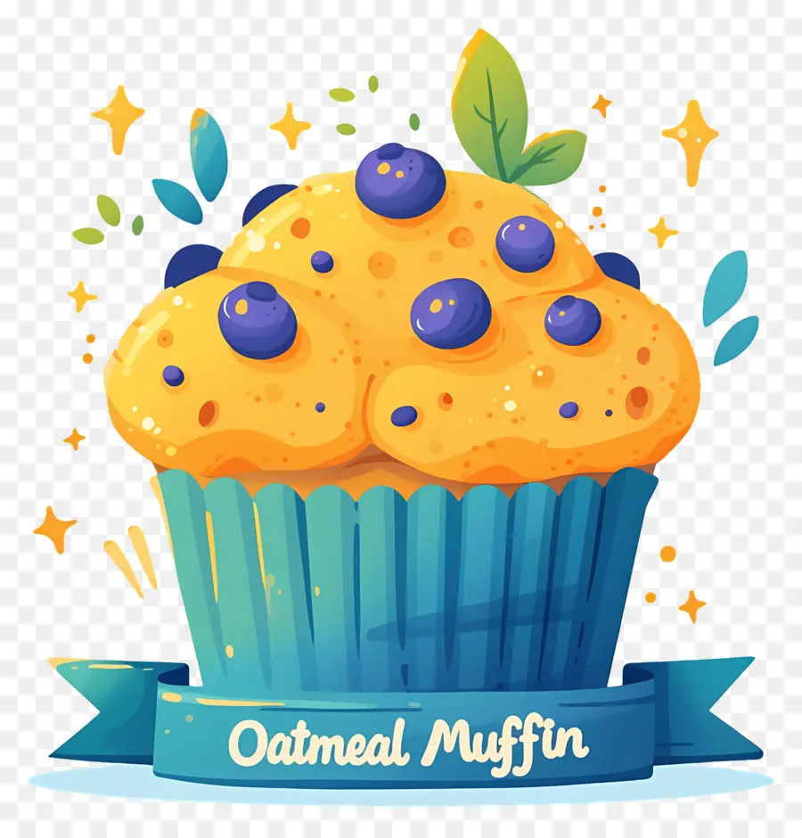 Journée Nationale Des Muffins à L'avoine，Muffin Aux Flocons D'avoine PNG