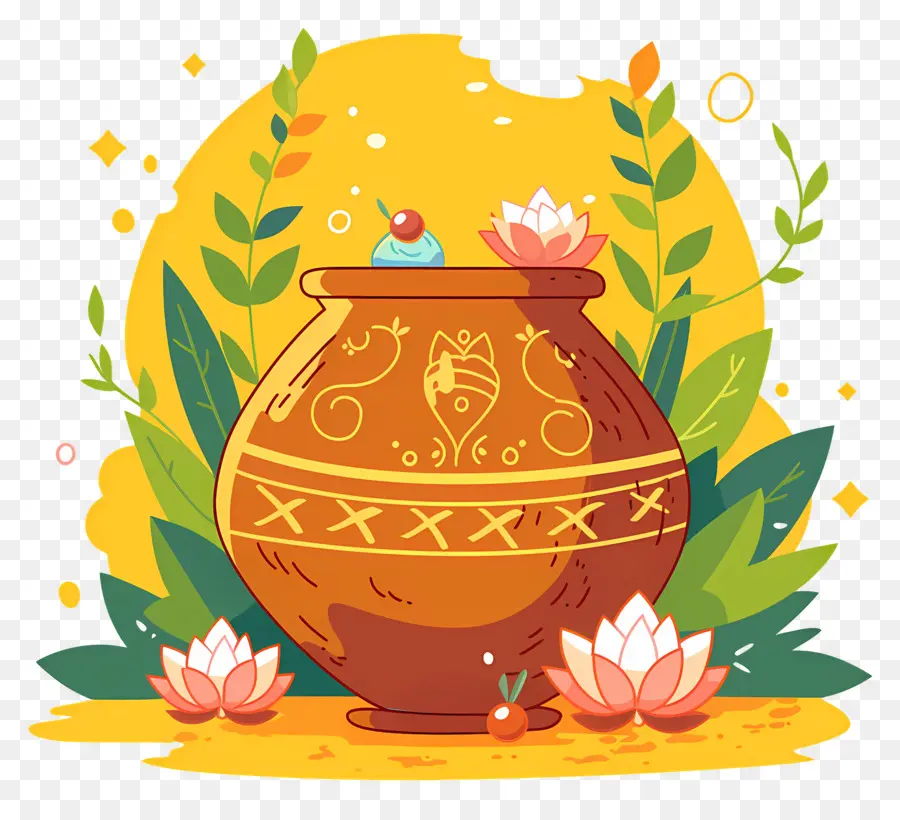 Akshaya Tritiya，Pot Décoratif PNG