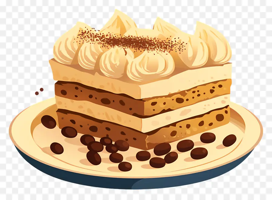 Gâteau Tiramisu，Gâteau étagé PNG