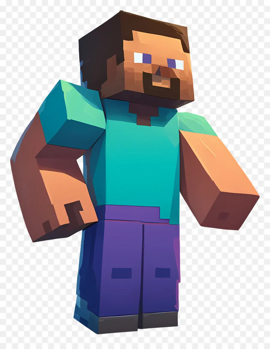 Minecraft Steve，Personnage Minecraft PNG