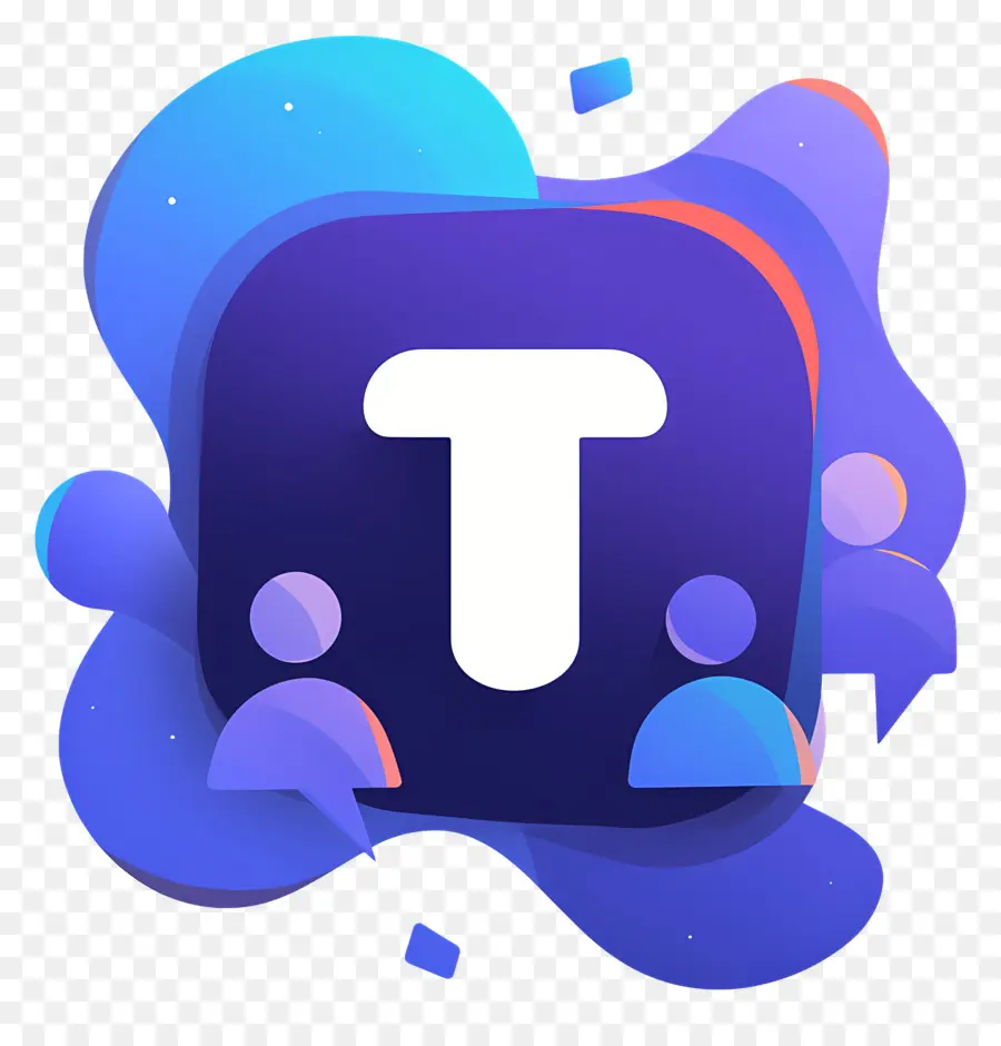 Logo T，Logo T Bleu PNG