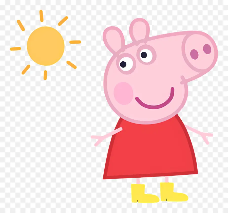 Peppa Cochon，Cochon De Dessin Animé Rose PNG