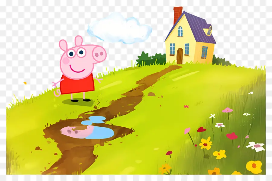 Cochon Peppa，Personnage De Cochon De Dessin Animé PNG