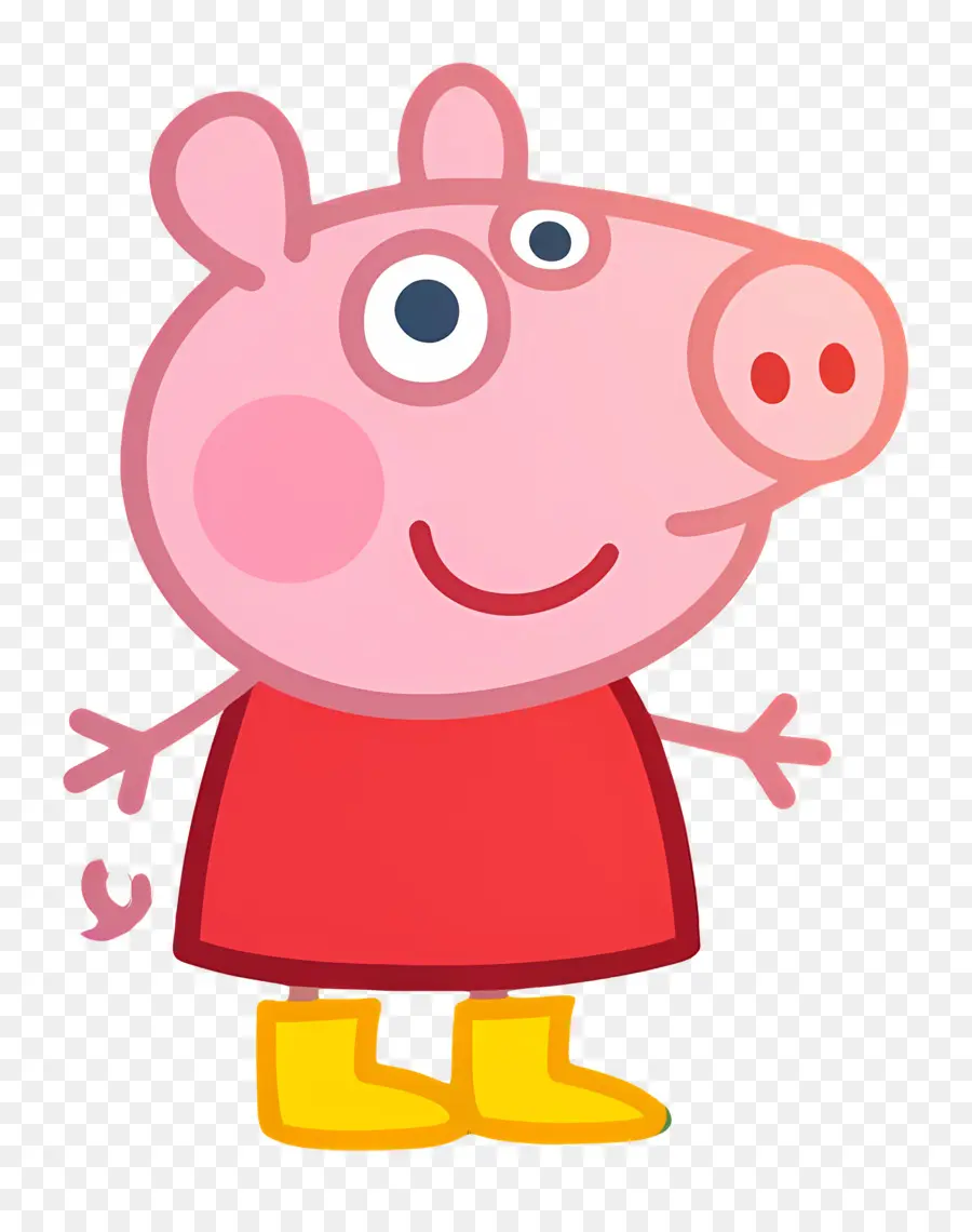 Peppa Cochon，Cochon De Dessin Animé Rose PNG