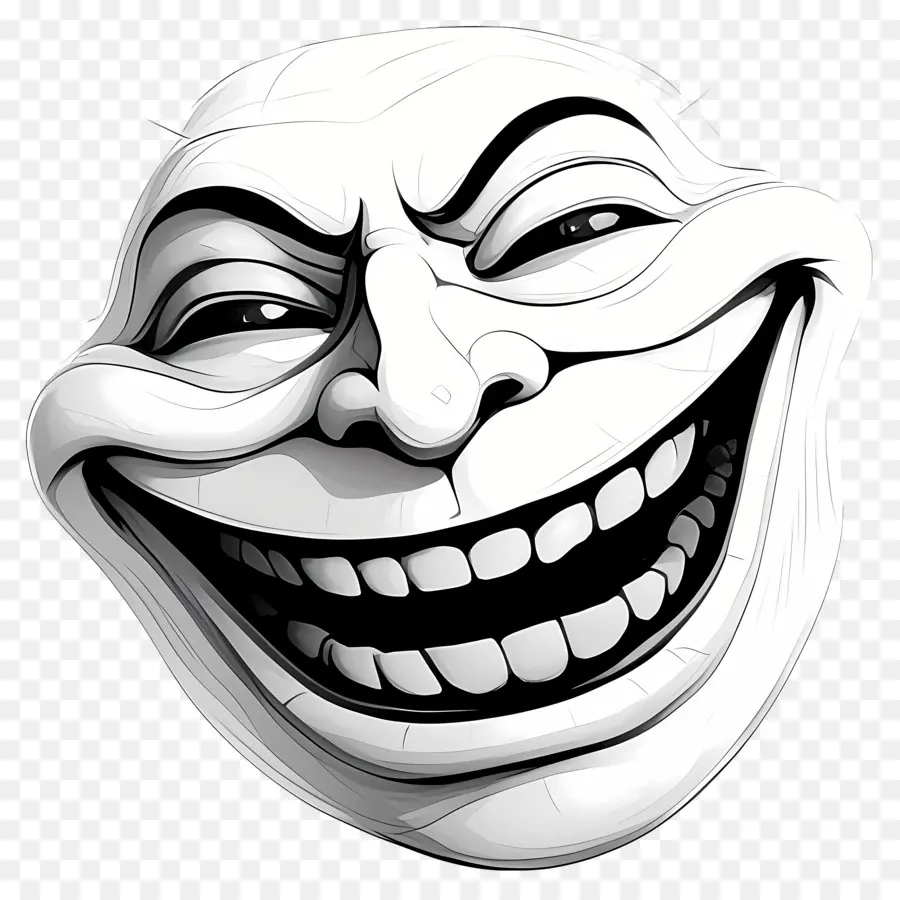 Visage De Troll，Masque Visage Riant PNG