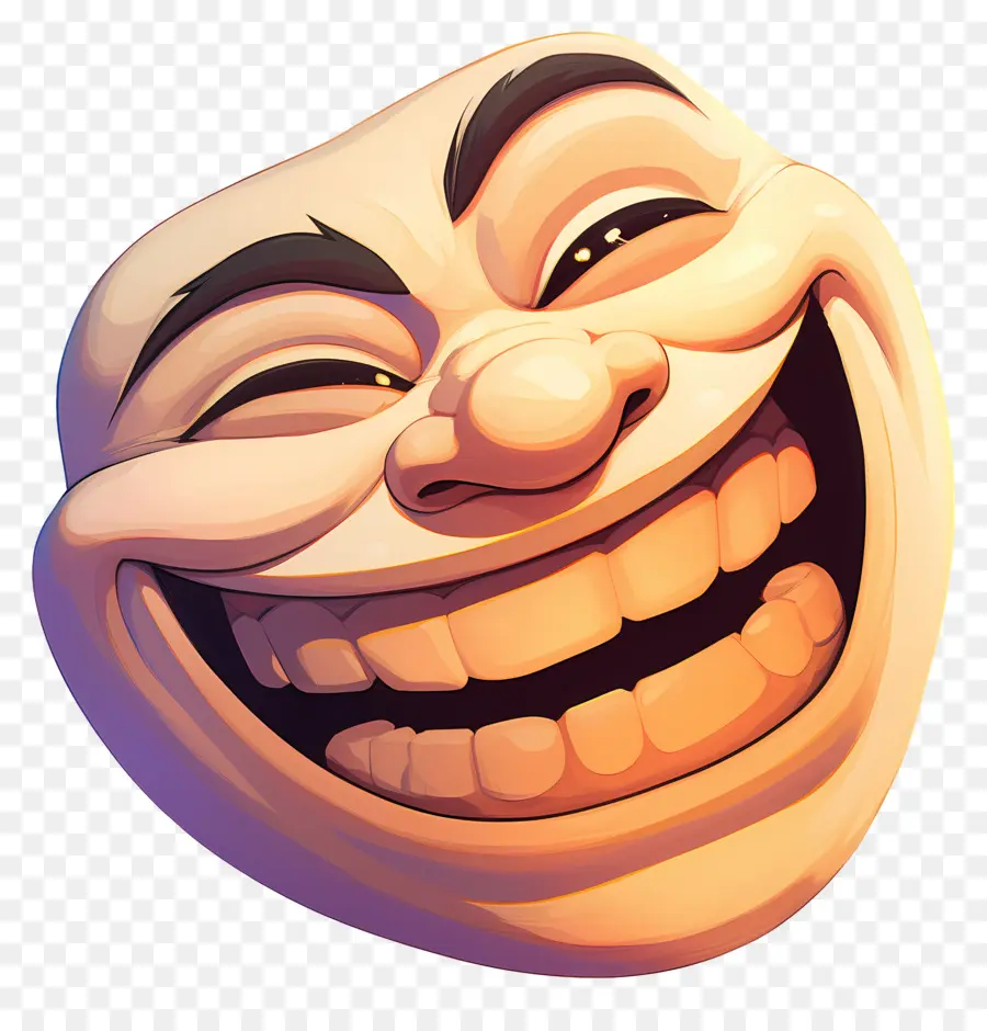 Visage De Troll，Visage Souriant PNG