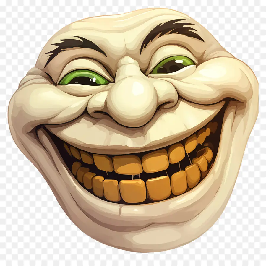 Visage De Troll，Visage Qui Rit PNG