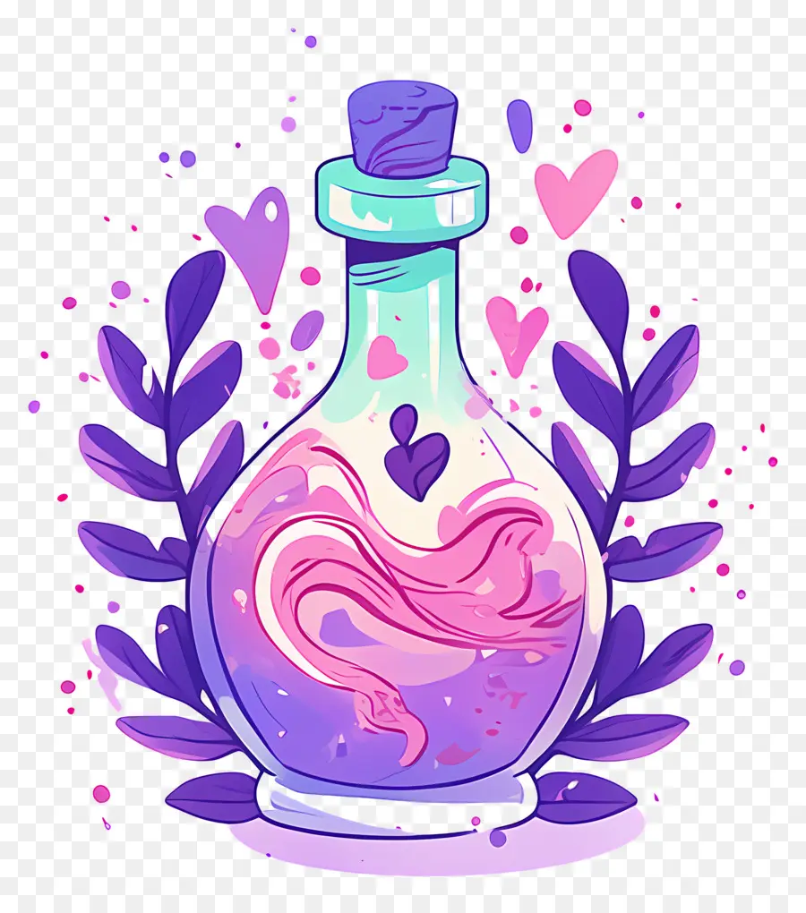 Potion D'amour，Bouteille De Potion Magique PNG