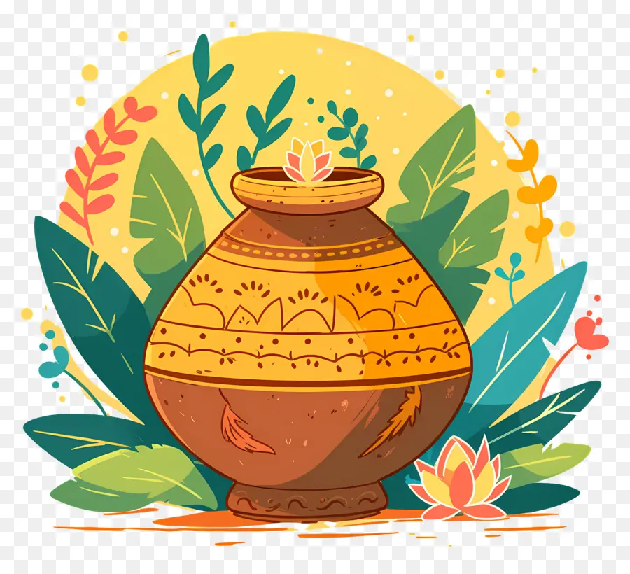 Akshaya Tritiya，Pot Décoratif PNG