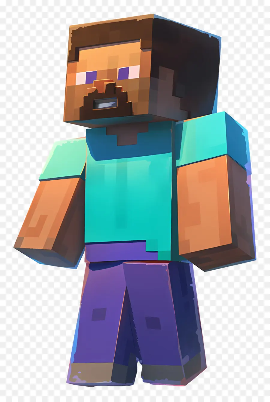 Minecraft Steve，Caractère Pixélisé PNG