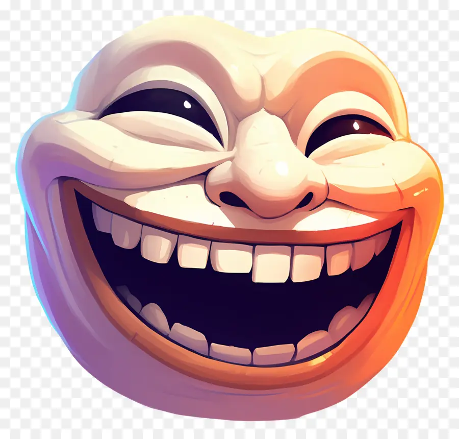 Visage De Troll，Visage Souriant PNG