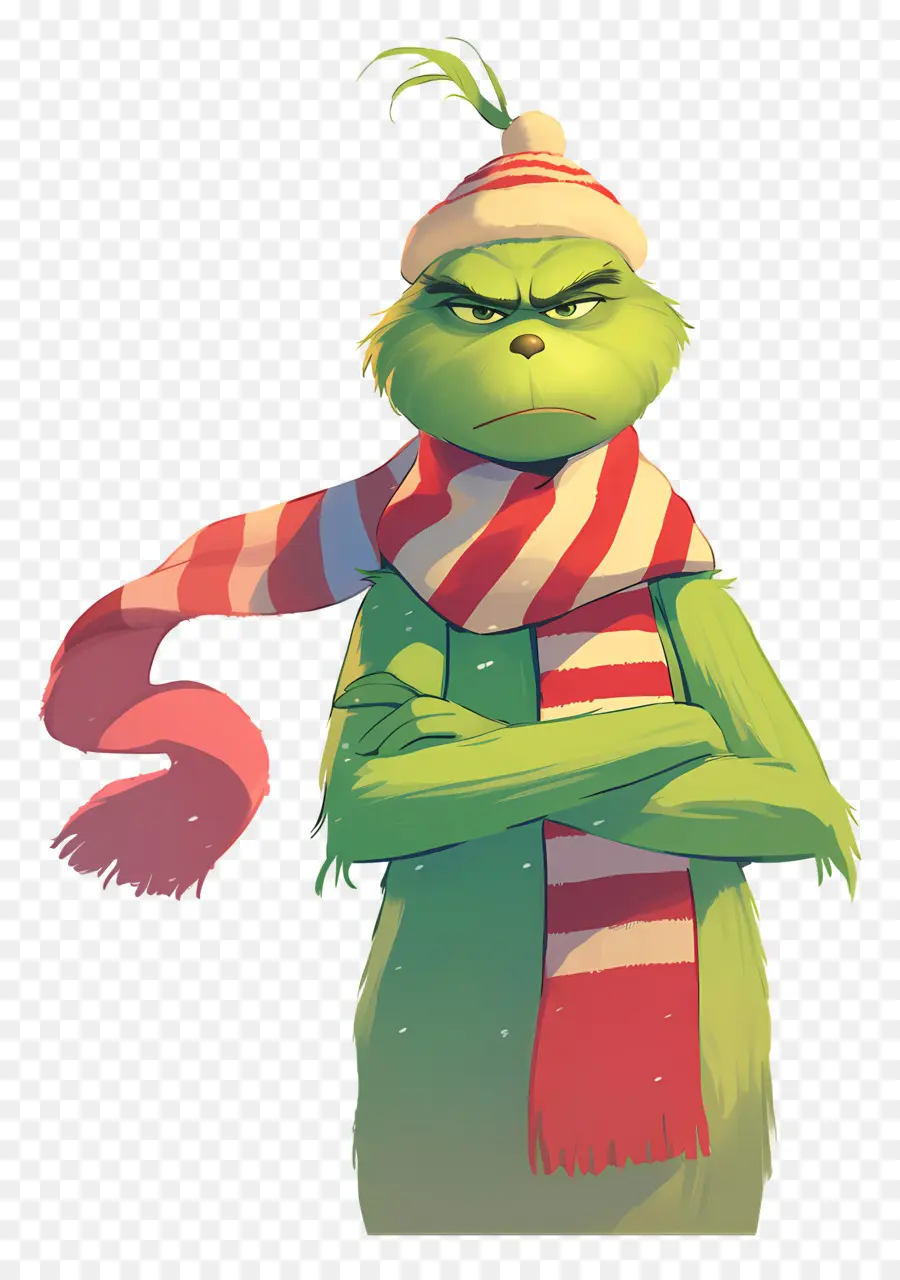 Grincheux De Dessin Animé，Caractère Vert PNG