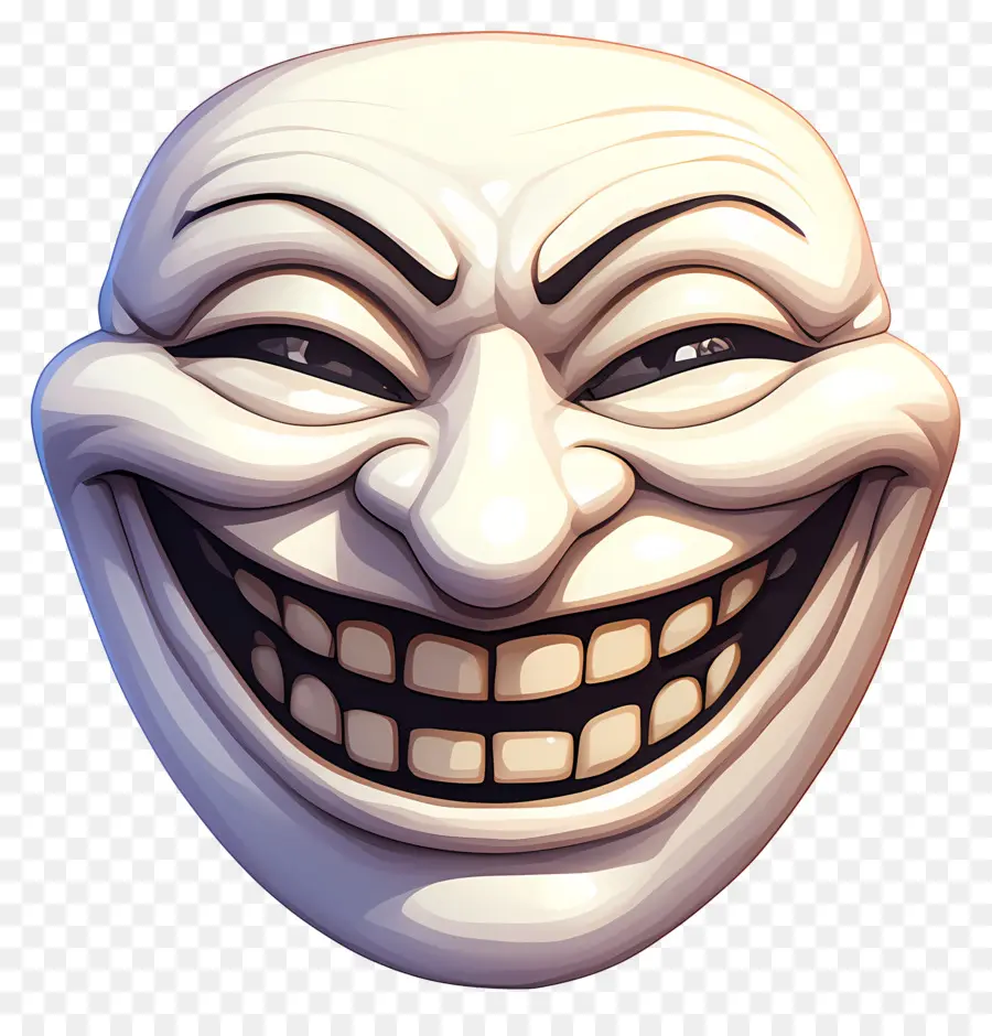 Visage De Troll，Masque Visage Riant PNG