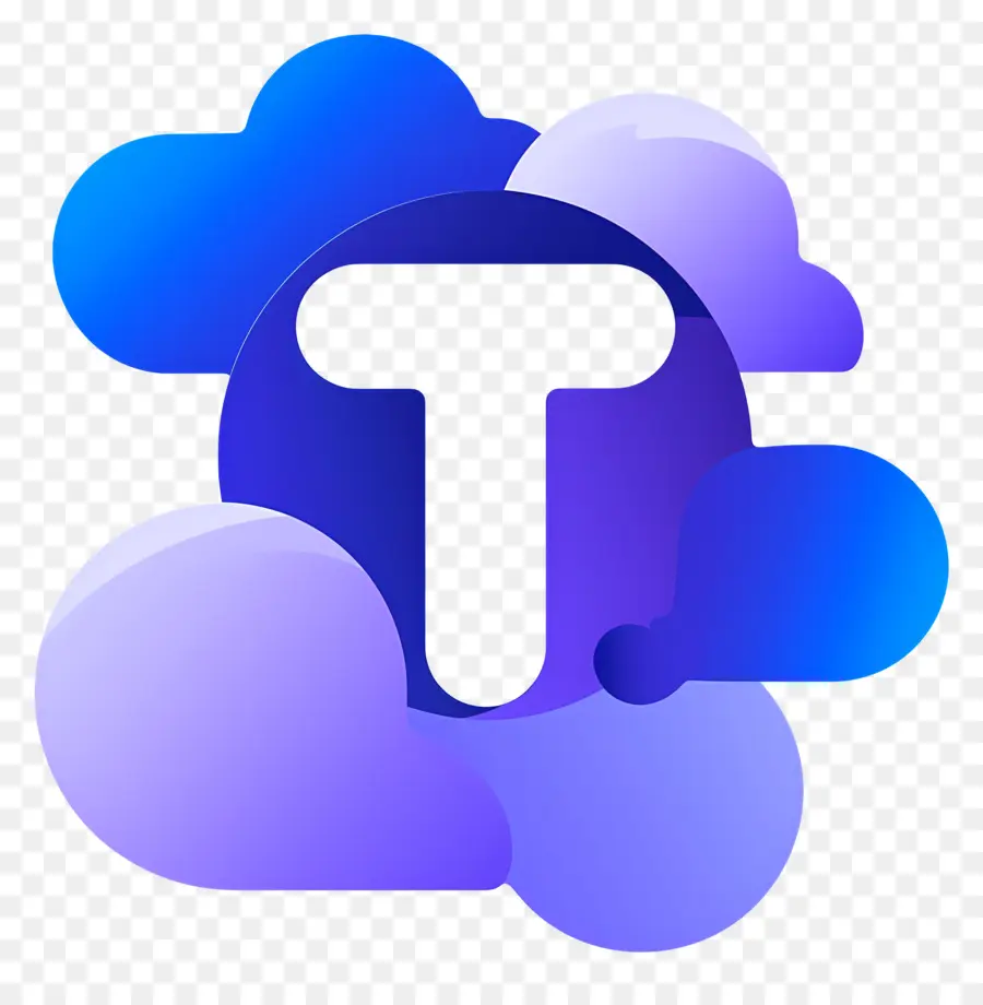 Logo T，Nuages PNG