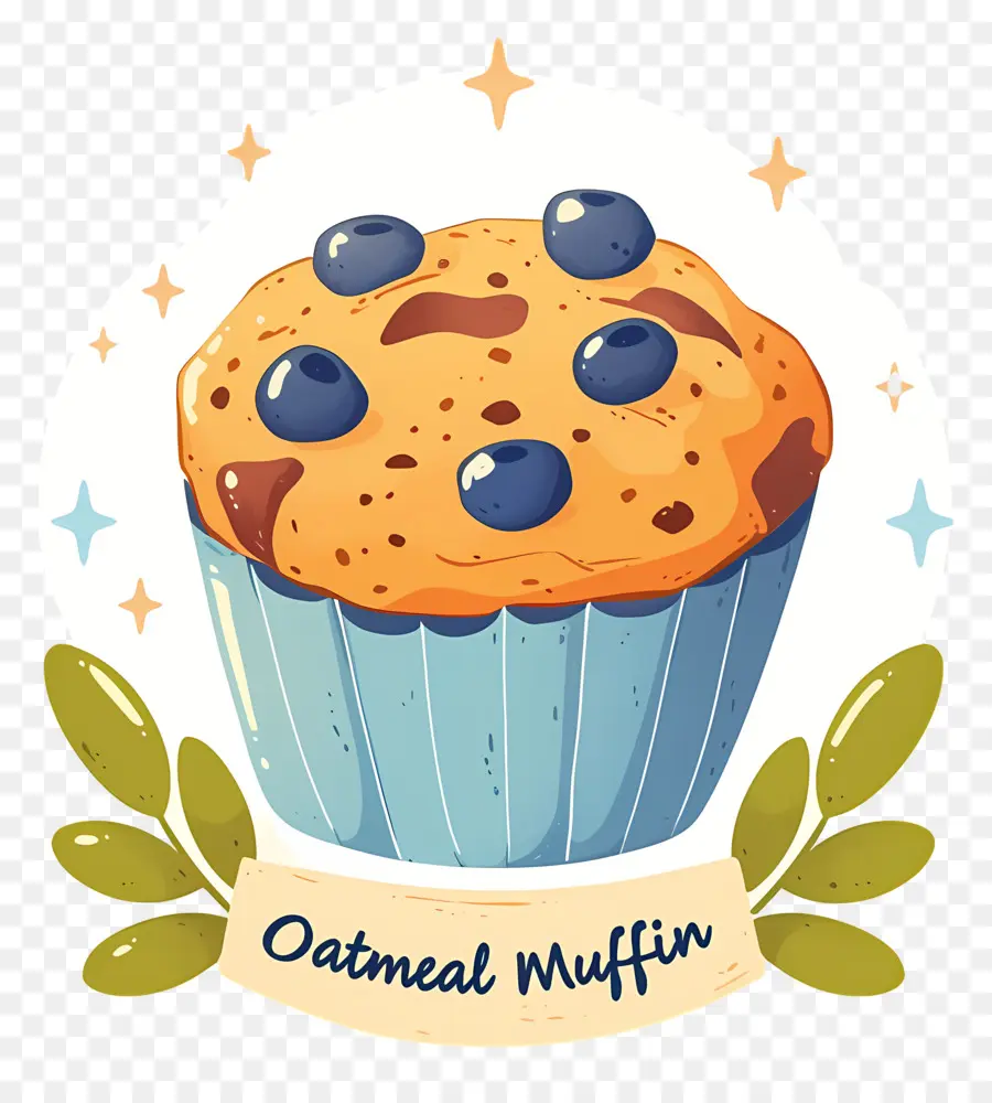 Journée Nationale Des Muffins à L'avoine，Muffin à L'avoine Et Aux Myrtilles PNG