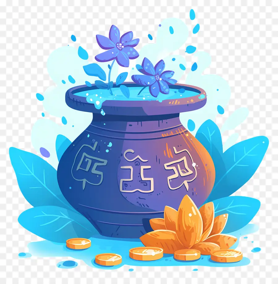 Akshaya Tritiya，Pot Décoratif PNG