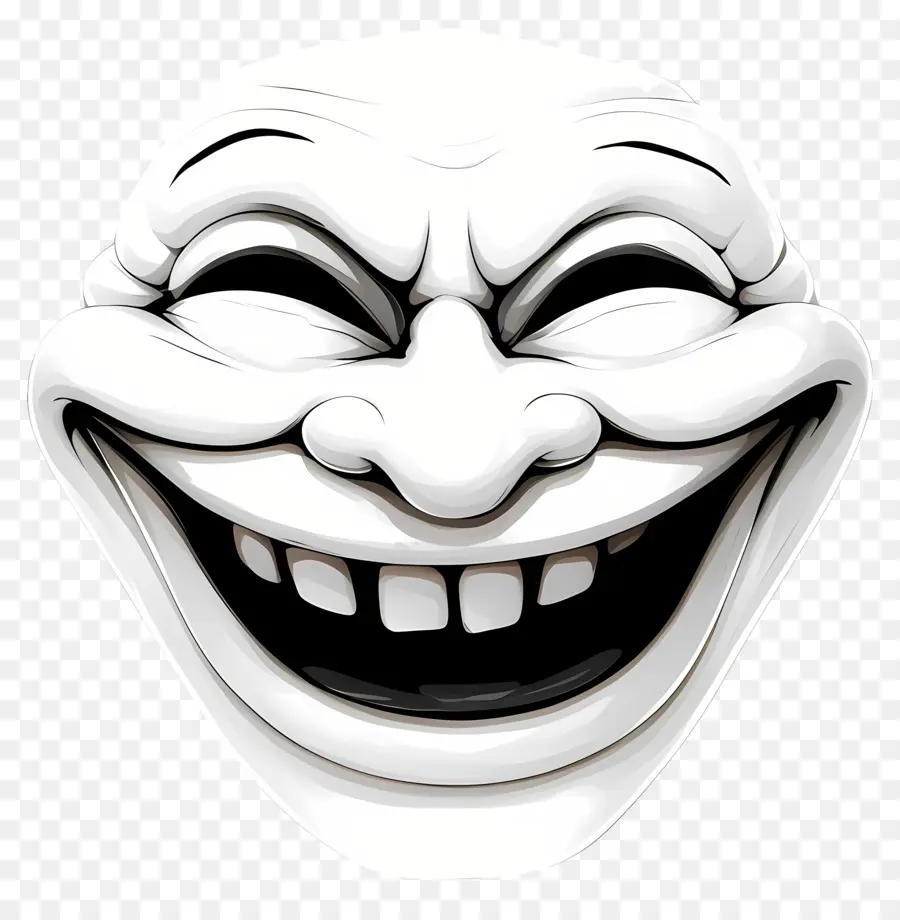 Visage De Troll，Masque Visage Riant PNG