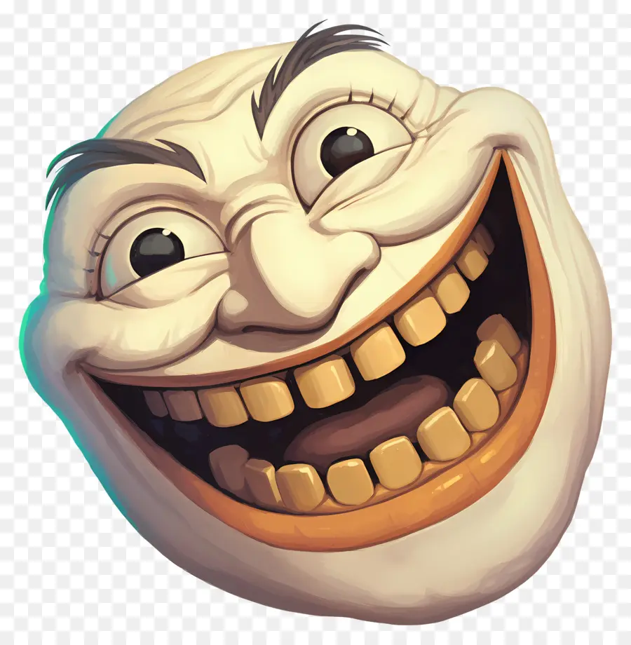 Visage De Troll，Visage Souriant PNG