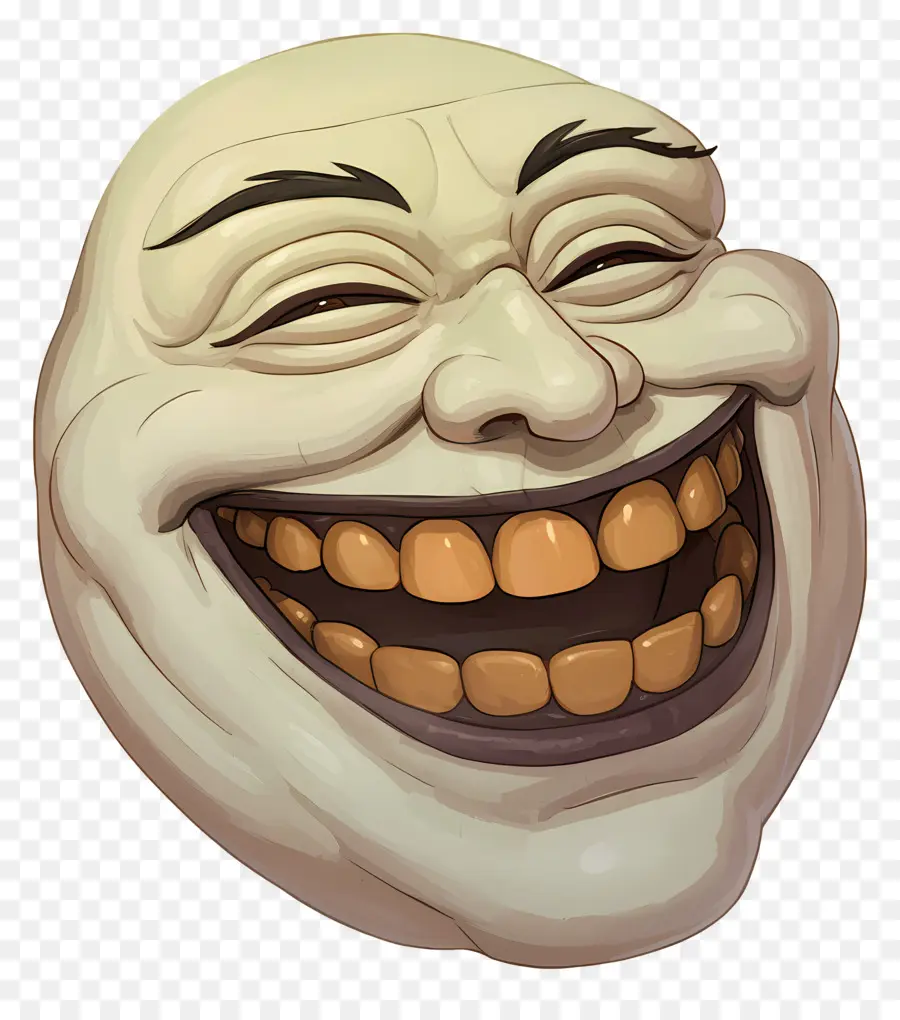 Visage De Troll，Visage Qui Rit PNG