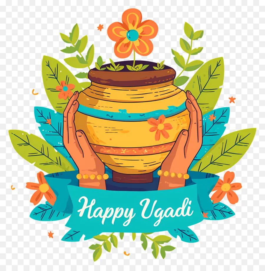 Joyeux Ougadi，Joyeux Pot Ugadi PNG