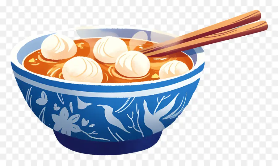 Dongzhi，Dumplings Dans Un Bol PNG