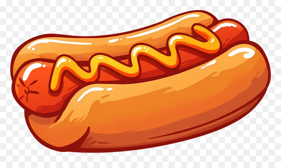 Hot Dog，Moutarde PNG