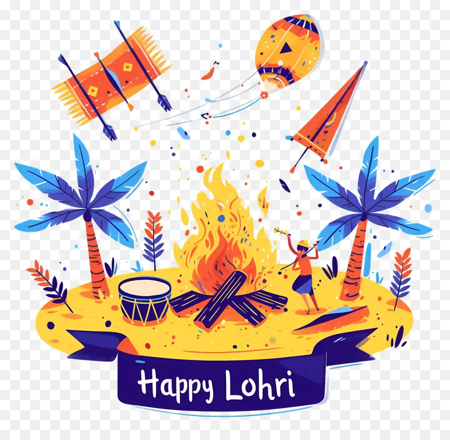 Joyeux Lohri，Feu PNG