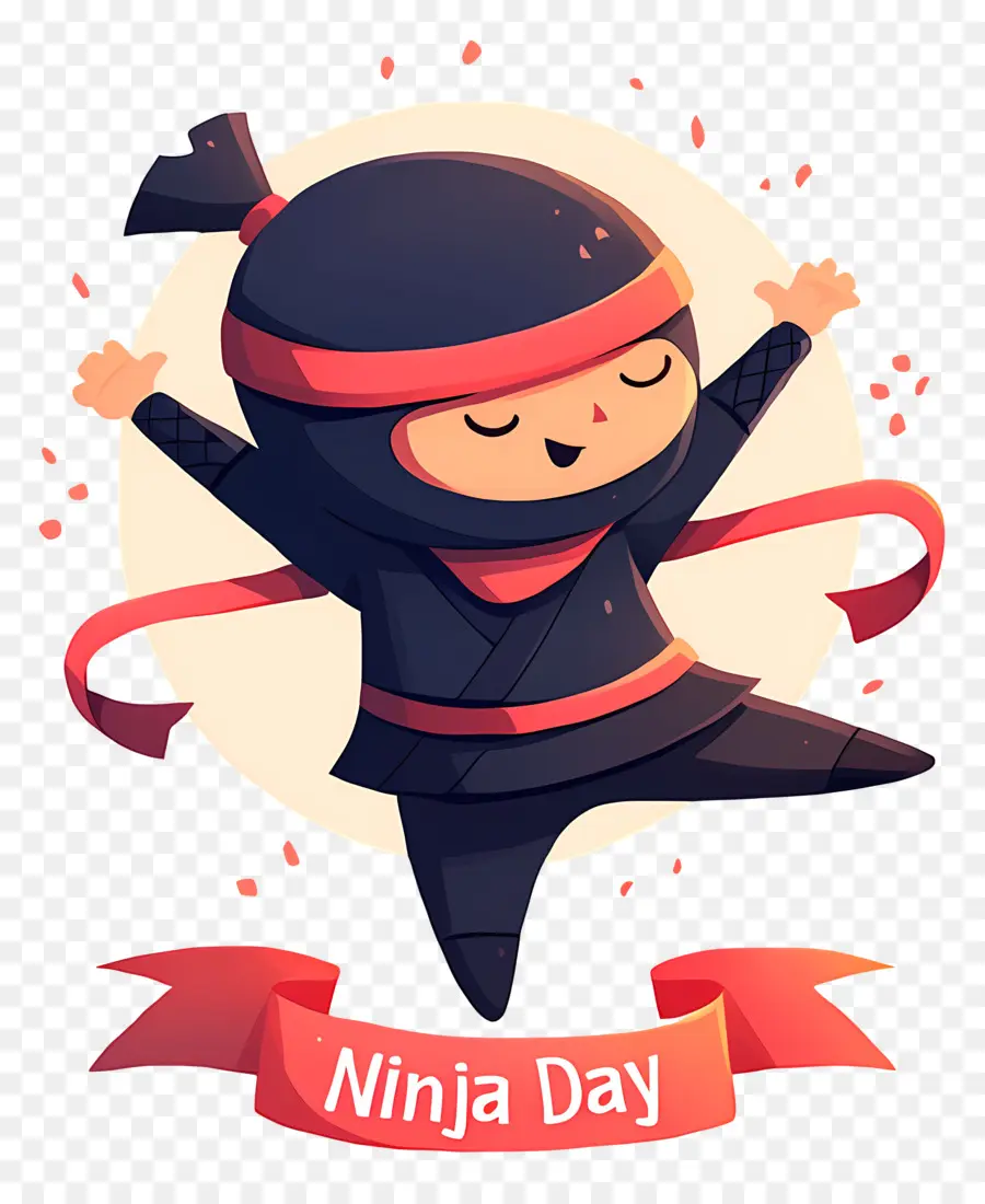 Journée Ninja，Ninja De Dessin Animé PNG