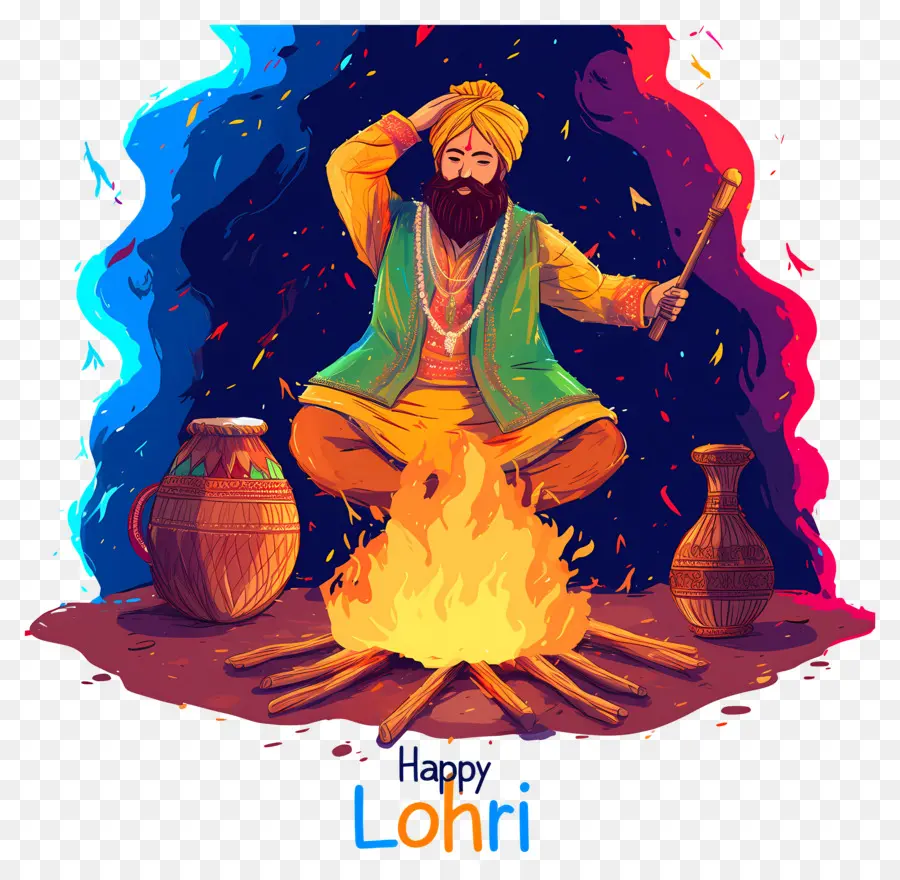 Lohri，Célébration De Lohri PNG