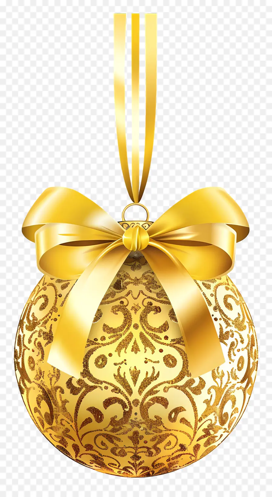 Boule D'or De Noël，Ornement Doré PNG