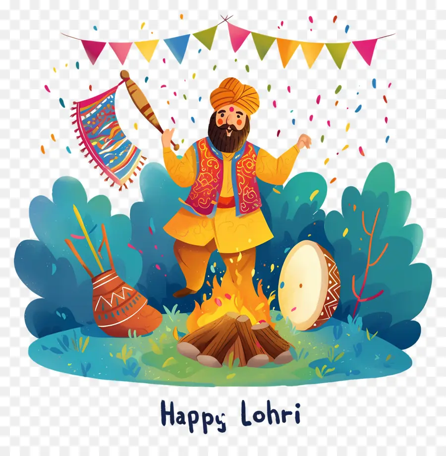 Lohri，Célébration De Lohri PNG